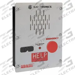 HUBBELL GAI-TRONICS Emergency Telephone: Flush Mount, Correctional & Mental Health Facility Phones (MPN 397-001FS). Key specifications — Product Type: Emergency Call Boxes; Resistance Properties: Weather Resistant; Manufacturer Part Number: 397-001FS; Color: Silver; Brand: HUBBELL GAI-TRONICS; Includes: Emergency Push Button; Material: Stainless Steel; Mounting Location: Surface.