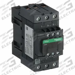 SCHNEIDER IEC Magnetic Contactor: Non-Reversing, 3 Poles, 3NO Contacts, 40 A, 208V AC Coil (MPN LC1D40ALE7). Key specifications — Brand: SCHNEIDER; Integrated Surge Suppression: No.