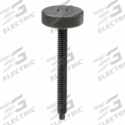 TE-CO Dog Point Knurled Head Screw: 5/16"-18 Thread - Knurled-Head Dog-Point Hand Knob Screws