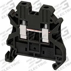 SCHNEIDER Terminal Block: DIN Rail Mounting Type, Screw Clamp Wire Termination, 2 Wire Terminals (MPN NSYTRV42BK). Key specifications — Brand: SCHNEIDER; For Minimum Wire Size: 26 AWG.