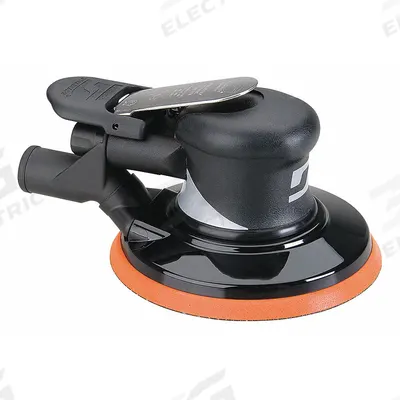 DYNABRADE Air Orbital Sander: 6 in Disc, Hook and Loop/Vinyl, 3/16 in Orbit, Central Vacuum - Central Vacuum Random Orbital Sanders