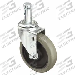 APPROVED VENDOR Stem Caster: Swivel, No Brake, 5 in Wheel Dia., 1 1/4 in Wheel Wd, Polyurethane, Std (MPN 20TM20). Key specifications — attr1111099: APPROVED VENDOR; attr1111095: Gray; attr1176855: Swivel.