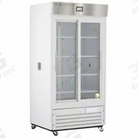 AMERICAN BIOTECH SUPPLY Chromatography Refrigerator: 33 cu ft, Upright, 1°C to 10°C, Sliding Glass (MPN ABT-HC-CP-33-TS). Key specifications — Door Opening Style: Sliding; Color: White; Alarm Type: Door Ajar; Manufacturer Part Number: ABT-HC-CP-33-TS; Brand: AMERICAN BIOTECH SUPPLY; Product Type: Chromatography Refrigerator; Door Type: Sliding Glass; Refrigerant Type: R-290.