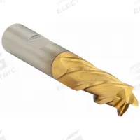 CLEVELAND Square End Mill: High Speed Steel, TiN Coated, 4 Flute, 3/4" Mill Dia, 1-5/8" LOC (MPN C33617)