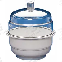 Desiccator: Non-Vacuum, Round, 0.2 cu ft Capacity, Polycarbonate, 9 1/8 in Overall Dia (MPN F42031-0000). Key specifications — Material: Polycarbonate; Brand: SP SCIENCEWARE; Desiccator Shape: Round.
