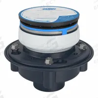 ZURN Floor Drain: 8 1/4 in Overall Dia, 5 in Grate Size, 4 in Nominal Pipe Size, Solvent Weld, PVC (MPN EZ1-PV3-SS). Key specifications — Color: Silver; Connection Type: Solvent Weld; Brand: ZURN; Includes: Stainless Mesh Screen.