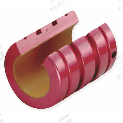PBC LINEAR Standard Linear Bearing: 1/4 in Inside Dia, 2 5/8 in Lg, FLN, Frelon Gold - Open Linear Plain Bearings for Harsh & Washdown Environments