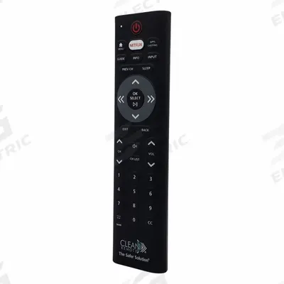 CLEAN REMOTE Remote Control: LG/Philips/RCA/Samsung/Universal, SCR10, Black - Television Remotes