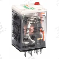 SCHNEIDER General Purpose Relay: Socket Mounted, 6 A Current Rating, 120V AC, 4PDT, G Socket (MPN RXM4AB2F7). Key specifications — Brand: SCHNEIDER; Base Type: Square; Mounting Style: Plug-In; Pin Shape: Flat; Electrical Connection: Quick-Connect; Manufacturer Part Number: RXM4AB2F7; Series: Harmony™ RXM Series.