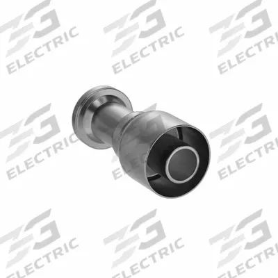 PARKER Hydraulic Crimp Fitting: Steel x Steel, Straight, -20 For Hose Dash Size - Crimp Hydraulic Hose Fittings with Flange Connection