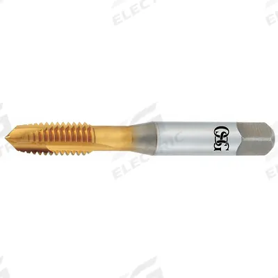 OSG Spiral Point Tap: #4-40 UNC, H2 / 2B-3B, 2 Flute - Spiral-Point Taps for Steel & Stainless Steel