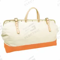 CLC Tool Bag: 20 in W x 20 in D x 12 in H, Tan, Canvas, 1 Pockets, 1 Inside Pockets, Canvas (MPN 304X). Key specifications — attr1116482: Tan; attr1116498: CLC; attr1203621: Canvas.