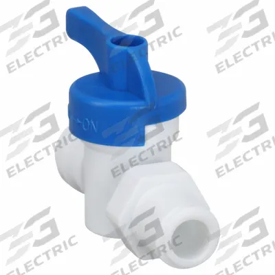USA INDUSTRIALS Manual Two-Way Ball Valve: 1/4 in, Acetal, Straight - Acetal Ball Valves
