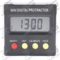 GENERAL TOOLS Digital Angle Finder: 2 1/8 in Overall Ht, 0°to 180°, Included, LCD, Plastic, Li-Ion (MPN 824). Key specifications — attr936230: Plastic; attr936214: ± 0.1°; attr936215: GENERAL TOOLS; attr936216: Li-Ion; attr936223: LCD; attr938125: Included.
