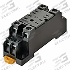 OMRON Relay Accessory: 10 A Rating, DIN-Rail & Surface Socket Mounting, 8 Pins, K Socket (MPN PYFZ-08-E). Key specifications — Brand: OMRON.