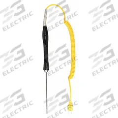 EXTECH Immersion Temperature Probe: -40°F to 1,472°F /-40°C to 800°C, ±0.2°C/±0.4°F, 5.9 in Probe Lg (MPN 881605). Key specifications — Brand: EXTECH; Accuracy: ±0.2 °C; Handle Type: Straight.