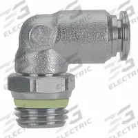 AIGNEP USA Push-Fit Elbow Fitting: 10 mm OD x 1/2 in Pipe Size, Push-to-Connect x MBSPP, Silver (MPN 60115X-10-1/2). Key specifications — Brand: AIGNEP USA; Thread Size A: 1/2"-14.