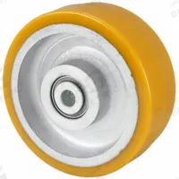 APPROVED VENDOR Caster Wheel: 8 in Wheel Dia., 3 in Wheel Wd, Polyurethane, 2,500 lb Load Rating (MPN P-UY-080x030/075K). Key specifications — Brand: APPROVED VENDOR; Wheel/Tread Color: Yellow.