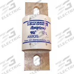 Semiconductor Fuse: A50QS Series, Fast-Acting, 1 kA, 500 V AC, 500 V DC DC Volt Rating (MPN A50QS1000-4). Key specifications — Series: A50QS; Brand: MERSEN; Voltage Type: AC/DC.