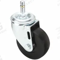 APPROVED VENDOR Stem Caster: Swivel, No Brake, 3 1/2 in Wheel Dia., 1 1/4 in Wheel Wd, Rubber, Black (MPN P12S-R035D-SG2). Key specifications — attr1111099: APPROVED VENDOR; attr1111095: Black; attr1176855: Swivel.