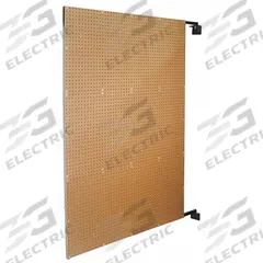 TRITON PRODUCTS Pegboard Swing Panel: Round, 1/4 in Peg Hole Size, 72 in x 48 in x 1 1/2 in, Brown (MPN W1). Key specifications — Material: Steel/HDF; Finish: Powder Coated; Peg Hole Shape: Round; Includes: Wall Brackets; Color: Brown; Brand: TRITON PRODUCTS.