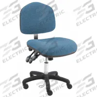 Ergonomic Chair: Vinyl, Armless, Ht Range 17 in to 22 in, 19 in Seat Wd, 17 in Seat Dp, 5 Casters (MPN LNS-DCR-TLC-WW-BLUE). Key specifications — Foot Support: No; Back Tilt Backward: 80°; Back Tilt Forward: 105°; Base Material: Nylon; Brand: BENCHPRO; Product Type: Cleanroom Ergonomic Chair; Cleanroom Class: ISO 5; ESD-Safe: Not ESD Safe.