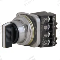 SIEMENS Selector Switch: 30 mm Panel Mounting Size, 3 Positions, Short Lever, 1NO/1NC, Metallic (MPN 52SA2CDBA2). Key specifications — AC Contact Rating: 10 A @ 600 V; Action: Momentary/Maintained/Momentary; Cam: C; DC Contact Rating: 5 A @ 600 V; Hazardous Location Specification: Not Rated; Operator Head Material: Plastic; Operator Head Type: Short-Handled Knob; Operator Illumination: Non-Illuminated.