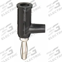 Banana Plug: Beryllium Copper, ABS Plastic, 15 A Max Current, Black (MPN 5TXA1). Key specifications — Contact Material: Beryllium Copper; Body Material: Brass; Brand: APPROVED VENDOR; Color: Black.