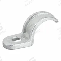 Conduit & Pipe Clamp: 3/4 in Trade Size, Iron, IMC/RMC (MPN 1303). Key specifications — Manufacturer Part Number: 1303; Color: Gray; Compatible Conduit Trade Size: 3/4 in; Compatible Conduit Type: IMC; RMC; Compatible Nominal Conduit/Pipe Size: 3/4 in; Compatible Pipe Size: 3/4 in; Finish: Electroplated.