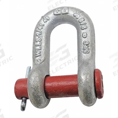 CROSBY D-Shackle: D-Shackle, 19,000 lb Working Load Limit, 1 1/8 in Body Thick - Anchor Shackles