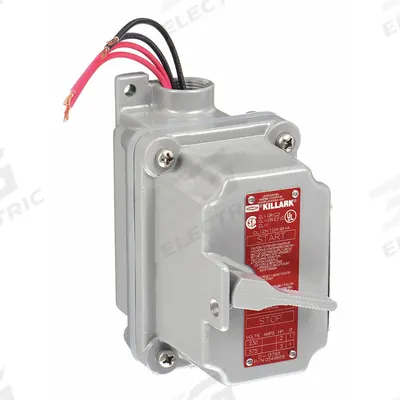 HUBBELL KILLARK Motor Starter Switch: 1 Gang, 2 Poles, 20 A, 0.75 in Hub Dia - Enclosed Hazardous-Location Manual Motor Switches