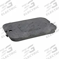 NDS Meter Box: Polyolefin, Rectangular, 1 1/2 in Overall Ht, 11 in Overall Wd, 16 1/4 in Overall Lg (MPN D1200-OLSBL). Key specifications — Brand: NDS; Material: Polyolefin; Color: Black.