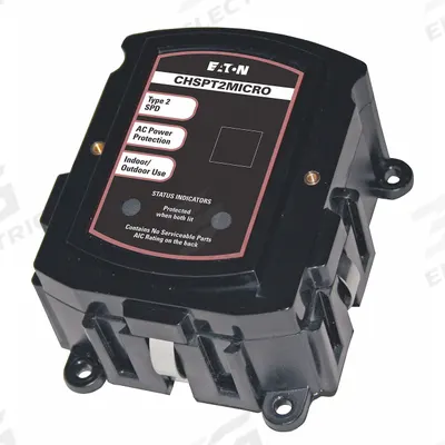 EATON Surge Protection Device: Single Phase, 120/240V AC, 1000V (L-L)/600V (L-G - Residential Whole House External-Mount SPDs
