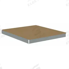 TENNSCO Shelf: 48 in x 30 in, 2,250 lb Load Capacity, Particleboard, Gray, Shelf (MPN ZLES-4830D). Key specifications — Decking Material: Particleboard; Includes: (4) Beams; Decking Finish: Unfinished; Shelf Configuration: Single Straight; Color: Gray; Frame Material: Steel; Brand: TENNSCO; Frame Finish: Zinc Plated.