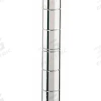 METRO Industrial Wire Shelving Post: 13 in x 1 in, Steel, Split Sleeve, Silver, 1 Posts (MPN 13UP). Key specifications — Brand: METRO; Recommended Environments: Dry; Leveling Feet Included: No; Color: Silver; Finish: Chrome; Material: Steel.