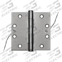 BEST Electrified Hinge: Steel, 4 1/2 in Leaf Ht, 4 1/2 in Leaf Wd (MPN CECB168-5445X45DOORHINGEUS26DSTL). Key specifications — Material: Steel.
