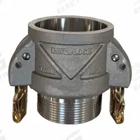 Cam and Groove Coupling: 1 in Coupling Size, 1 in Hose Fitting Size, 1 in -11-1/2 Thread Size, MNPT (MPN QCG-B100). Key specifications — Thread Size: 1 in -11-1/2; Fitting Type: MNPT; Gasket Material: Nitrile; Brand: CONTINENTAL.