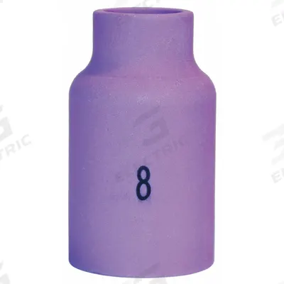 AMERICAN TORCH TIP Nozzle: Alumina, No. 8, Std, 54N14 - Gas Lens Nozzles