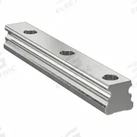 Guide Rail: 25, 280 mm Overall Lg, 25 mm Overall Wd, 21.8 mm Overall Ht, Aluminum (MPN A25-280mm). Key specifications — Brand: NB; Size: 25; Nominal Rail Size: 25.