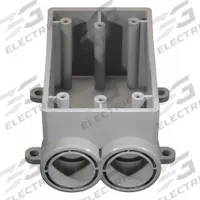 CANTEX Electrical Box: PVC, Rectangular, 1 Gangs, 1 in Hub Size, 21.8 cu in Capacity, Gray (MPN 5133543). Key specifications — Color: Gray; Brand: CANTEX.
