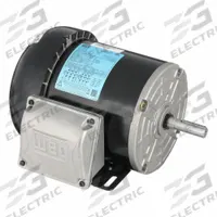 WEG General Purpose Motor: Rigid Base Mount, Totally Enclosed Fan Cooled, 1/4 hp, 208-230/460V AC (MPN .2536ES3E56-S). Key specifications — Brand: WEG; Nameplate Voltage @ 60 Hz: 208-230/460V AC; Full Load Current @ 60 Hz: 1.01-0.914/0.457 A; Nameplate RPM @ 60 Hz: 3,475 RPM; Motor Enclosure: TEFC.