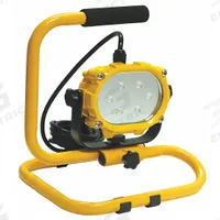 APPROVED VENDOR Temporary Job Site Light: 600 lm Max Brightness, LED, 1, 1 Brightness Levels, IP65 (MPN 24K351). Key specifications — attr562627: Yellow; attr562654: LED; attr562671: 120V AC; attr562613: APPROVED VENDOR; attr873195: 1.