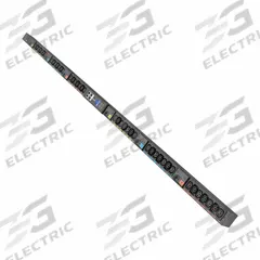 EATON TRIPP LITE PDU: Three-Phase, 42 Outlets, (18) C39/(24) C13, Metered, Remote-Monitored, 0 RU (MPN EVMIGU23X-E). Key specifications — Plug Type: Universal; Brand: EATON TRIPP LITE; Phase: Three-Phase; Receptacle Type: (18) C39; Mounting Location: Vertical Rack; Facing: Front or Side.