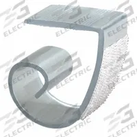 MULTI-CLIP BY FASTENATION Multiple Table Skirting Clips with Hook-and-Loop: Clear, 1 in Overall Wd (MPN MC). Key specifications — Material: Rigid PVC; Brand: MULTI-CLIP BY FASTENATION.