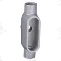Conduit Outlet Body: Iron, 1 in Trade Size, TB Body, 15.5 cu in Body Capacity, Threaded Hub (MPN TB37). Key specifications — Finish: Powder Coated; For Use With: IMC; Brand: HUBBELL KILLARK; Hub Style: Threaded; Mfr. Series: Duraloy 7.