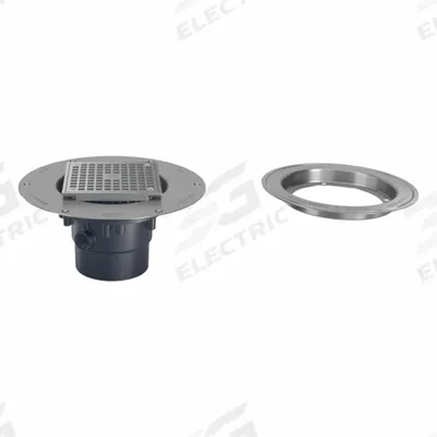 ZURN Floor Drain: 9 7/8 in Overall Dia, 5 in Grate Size, 2 in Nominal Pipe Size - Height Adjustable Floor Drains