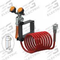 GUARDIAN EQUIPMENT Dual Head Drench Hose: Std, Eyes Coverage, Nylon Hose, 12 ft Hose Lg, NPT, Female (MPN G5046BP). Key specifications — Activation: Squeeze Handle; Hose Material: Nylon; Brand: GUARDIAN EQUIPMENT.