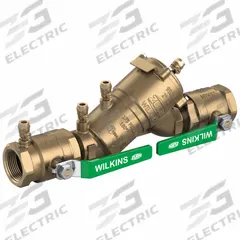 ZURN WILKINS Backflow Preventer: 950XL3, 1 1/2 in Pipe Size, MNPT x MNPT, 15.94 in Overall Lg, 950 (MPN 112-950XL3). Key specifications — Shut-Off Valve Type: Ball Valve; Connection Type: MNPT x MNPT.