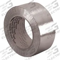3M Foil Tape: 3/4 in Wd, 36 yd Lg, 7.3 mil Thick, Silicone, Indoor/Outdoor, -65°F Min Temp, Silver (MPN 3M 363-3/4" X 36YD). Key specifications — Backing Material: Aluminum Foil; Series: 363.