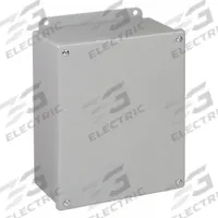 HOFFMAN Enclosure: Steel, 6 in x 4 in x 4 in, NEMA 12/13, Solid Cover, Screw On (MPN A6044SC). Key specifications — Brand: HOFFMAN; Closure Method: Screws; Knockouts: Not Included.